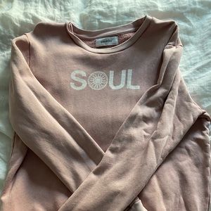 Light pink SOULCYCLE Pullover Sweatshirt